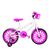 Bicicleta Infantil Feminina Aro 16 Nylon Branco, Pink