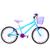 Bicicleta Infantil Feminina Aro 20 Aero Azul claro, Lilás