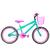Bicicleta Infantil Feminina Aro 20 Aero Verde água, Pink