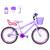 Bicicleta Infantil Feminina Aro 20 Aero + Kit Passeio e Cadeirinha Lilás, Violeta