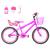 Bicicleta Infantil Feminina Aro 20 Aero + Kit Passeio e Cadeirinha Pink