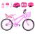 Bicicleta Infantil Feminina Aro 20 Aero + Kit Premium Rosa