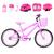 Bicicleta Infantil Feminina Aro 20 Aero + Kit Proteção Rosa