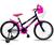 Bicicleta infantil Feminina  Aro 20 com Rodinha Bella - Rossi Bike criança de 5 a 8 anos Preto
