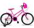 Bicicleta infantil Feminina  Aro 20 com Rodinha Bella - Rossi Bike criança de 5 a 8 anos Rosa