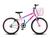 Bicicleta Infantil Feminina Aro 20 KOG Alumínio Com Cestinha Branco degrade, Rosa