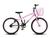 Bicicleta Infantil Feminina Aro 20 KOG Alumínio Com Cestinha Preto degrade, Branco