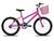 Bicicleta Infantil Feminina Aro 20 KOG com Cestinha Pink, Rosa