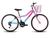 Bicicleta Infantil Feminina Aro 24 KOG Alumínio 18V C Cestinha Azul degrade, Rosa