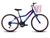 Bicicleta Infantil Feminina Aro 24 KOG Alumínio 18V C Cestinha Azul signos, Rosa