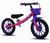Bicicleta Infantil Feminina Equilíbrio Sem Pedal Balance Bike Nathor Rosa, Roxo