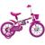 Bicicleta Infantil Fischer Aro 12 Ferinha Feminina Branco com rosa