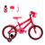 Bicicleta Infantil Masculina Aro 16 Alumínio Colorido + Kit Passeio Vermelho