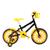 Bicicleta Infantil Masculina Aro 16 Nylon Preto, Amarelo