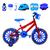 Bicicleta Infantil Masculina Aro 16 Nylon + Kit Proteção Vermelho, Azul