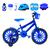 Bicicleta Infantil Masculina Aro 16 Nylon + Kit Proteção Azul