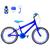Bicicleta Infantil Masculina Aro 20 Aero + Kit Passeio Azul