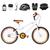Bicicleta Infantil Masculina Aro 20 Aero + Kit Proteção Branco, Laranja