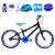 Bicicleta Infantil Masculina Aro 20 Aero + Kit Proteção Preto, Azul
