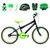 Bicicleta Infantil Masculina Aro 20 Aero + Kit Proteção Preto, Verde