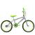 Bicicleta Infantil Masculina Aro 20 Cross Cromada + Descanso Lateral Cromada, Verde