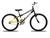 Bicicleta Infantil Masculina Aro 24 KOG Alumínio Rebaixada Amarelo degrade, Branco