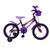 Bicicleta Infantil Menina Aro 16 Com Rodinhas Cestinha Super Resistente Violeta