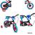 Bicicleta Infantil Meninos e Meninas - Rodas  Aro 12- Para Meninos e Meninas Sonic, Preto c, Azul