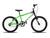 Bicicleta Infantil Passeio Aro 20 KOG Freio V-Brake Verde degrade, Branco