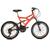 Bicicleta Infantil Tridal Full Suspensão aro 20 36 Raios Freios V-brake - Preto Laranja neon