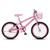Bicicleta July Infantil Juvenil Aro 20 Aço com Cestinha e Freio V-Brake Rosa Neon - Colli Bike Rosa neon