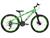Bicicleta KOG Freeride Aro 26 21v Com Suspensão Para Aro 29 Verde neon, Branco
