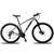 Bicicleta KSW 24V Aro 29 XLT Câmbios Shimano Freio a Disco MTB Aluminio 32r Cinza, Preto