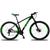 Bicicleta KSW 24V Aro 29 XLT Câmbios Shimano Freio a Disco MTB Aluminio 32r Preto, Verde