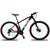 Bicicleta KSW 24V Aro 29 XLT Câmbios Shimano Freio a Disco MTB Aluminio 32r Preto, Vermelho