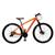 Bicicleta KSW XLT 100 aro 29 21 Vel Freio a Disco S14 Laranja neon, Prata