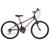 Bicicleta Masculina Infantil Passeio Aro 24 18V Wendy Vbrake Vermelho cereja, Preto