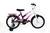 Bicicleta Menina Infantil Aro 16 Completa C/ Cesta Feminina Violeta, Branco
