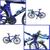 Bicicleta Miniatura Mountain Bike Speed Em Metal Ciclismo Azul time trial