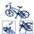 Bicicleta Miniatura Mountain Bike Speed Em Metal Ciclismo Azul crazy