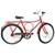 Bicicleta Monark Barra Circular Aro 26 Quadro Aço Carbono Vermelho