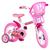 Bicicleta Moto Bike Infantil Aro 12 Rodas Treinamento Baby Rosa, Chiclete