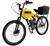 Bicicleta Motorizada 100cc Coroa 52 Fr Disk/Susp com Carenagem Cargo Rocket Amarelo