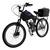 Bicicleta Motorizada 100cc Coroa 52 Fr Disk/Susp com Carenagem Cargo Rocket Preto