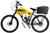 Bicicleta Motorizada 100cc Coroa 52 Fr Disk/Susp com Carenagem Cargo Rocket Amarelo