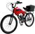 Bicicleta Motorizada 80cc com Carenagem Cargo Rocket Vermelho