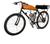 Bicicleta Motorizada Café Racer Sport Banco Xr Laranja
