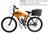 Bicicleta Motorizada Carenada Cargo (kit & bike Desmont) Laranja