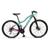 Bicicleta Mountain Bike Tkz Aro 29 Cambio Shimano Freio-Disco Verde aniz, Rosa fucsia