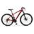 Bicicleta Mountain Bike Tkz Yatagarasu Aro 29 Cambio Traseiro Shimano com 21 Velocidades Freio a Disco. Vermelho